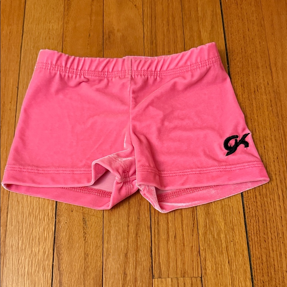 GK Pink Kids Gymnastic / Dance Shorts Size Large